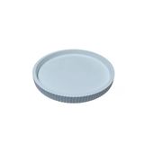 Büyük Yuvarlak Çizgili Sunum Tabağı Çapı 21Cm