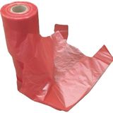 Büyükboy Kırmızı Rulo Poşet Market Manav Atlet Hışır - 7 ADET