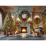 Büyüleyici Bir Noel Arka Planı, 200X150CM, Eşsiz Stüdyo Fonu - -