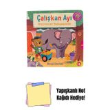 Büyülü Fener Çalışkan Ayı - Hayvanat Bahçesinde (Ciltli - Hareketli Kitap) + Yapışkanlı Not Kağıdı