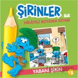 Büyülü Fener Yayınları Şirinler İle Hikaye Boyama Kitabı - Yabani Şirin