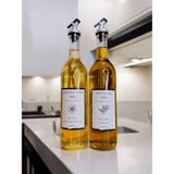 Büyülü Home 2 Li Şeffaf Cam 750 ml Ayçiçek Yağı Zeytinyağı Şişesi Yağdanlik