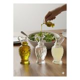 BÜYÜLÜ HOME 3 lü Cam Minik Zeytinyağı Sirke Limon Suyu için Sofra Sosluk Şişe Yağdanlık