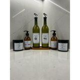Büyülü Home 3lü Set 6 Parça 2li 750ML Yağdanlık 2li 250ML Sıvı Sabunluk 2li Pamukluk 3lüset - 750 ml - Amber