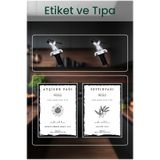 BÜYÜLÜ HOME Yağdanlık Tıpa ve Yağdanlık Etiketi 2 adet damlatmaz tıpa 2 suya dayanıklı etiket