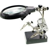 Büyüteçli Havya Sehpası - Ledli Işık - MG16129-C - Gri