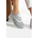 Buz Gri Anatomik Esnek Taban Slip-on Spor Ayakkabı Günlük Sneaker