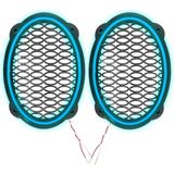 Buz Mavi Oval Ledli Hoparlör Kapak 12V 2’li Set, Şık ve Dayanıklı Tasarım