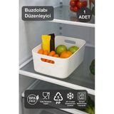Buzdolabı Düzenleyici Organizer Beyaz Renk Plastik Çok Amaçlı Düzenleyici Plastik 25 X 25 Tr