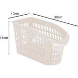 Buzdolabı Düzenleyici Sebzelik Dar Sepet Seti, Çok Amaçlı Plastik Organizer, 4 Parça, Krem - standart