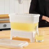 Buzdolabi Ici Musluklu Ayakli Su -Limonata - Icecek Sebili Piknik Bidonu 4 Lt