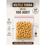Buzdolabı Kilitli Torba Poşet Dondurucu İkramlık Çerez Davet Kına Hediyelik Poşeti 10x12cm 100'lü