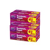Buzdolabı Poşeti Büyük Boy 4 Al 3 Öde (4*20) 30 x 45 cm İkili Set