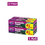 Buzdolabı Poşeti Orta Boy 4 Al 3 Öde (4*20) 24 x 38 cm 12 Paket 1 Koli