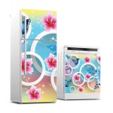 Buzdolabı Ve Bulaşık Makinası Beyaz Eşya Sticker Kaplama 3d Çiçek Yuvarlak