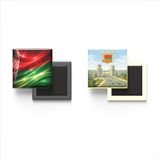 Buzdolap Magnetleri - Belarus Bayrağı ve Retro Tema - 2'li Set Magneti