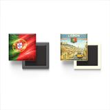 Buzdolap Magnetleri - Portekiz Bayrağı ve Retro Tema - 2'li Set Magneti