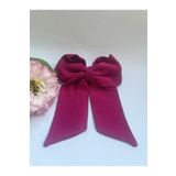büzey accessory Fuşya uzun fiyonk toka