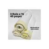 Büzgülü Çöp Torbası - 49Cmx43cm - Kedi Kumu Poşeti 3X15 Toplam 45 Poşet