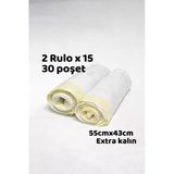 Büzgülü Çöp Torbası - 55Cmx43cm - Kedi Kumu Poşeti 2X15 Toplam 30 Poşet