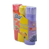 Buzgulu Cop Torbasi 55X60 Cm 3 Lu Eko Paket Lavanta-Cilek-Limon Kokulu Cop Poseti