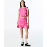 Büzgülü Mini Etek TS1250004169033 - Pembe - 36