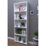 Buzkan Mobilya % 100 Mdf 5 Raflı Kitaplık Beyaz