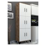 Buzkan Mobilya % 100 Mdf 6 Kapaklı Çok Amaçlı Kiler, Banyo, Ayakkabılık, Balkon Dolap