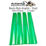 Buzlu Rulo Şeffaf Kaplık 4 Adet 40X150 Cm Defter Kitap Kaplığı Okul Öğrenci Rulo Kaplık