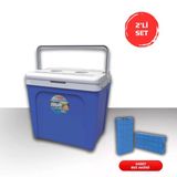 Buzluk Termos Set-25 Lt Buzluk Termos Eps (1066 Coolerbox) +2 Adet K-250 Buz Aküsü