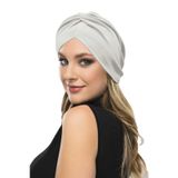 Büzme Çift Taraflı Krem Hazır Türban Tesettür Havuz Bonesi