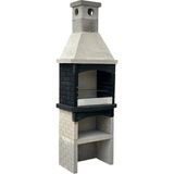Büzsan Barbekü Beton Barbekü Davlumbazlı Antrasit Gri 70 Lik Mangallık - 680647