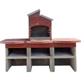 Büzsan Barbekü Beton Barbekü Mangallık Çift Masalı 70 Lik - 9852