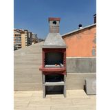 Büzsan Barbekü Hazır Beton Barbekü Davlumbazlı Mangallık 70 Lik - 673782