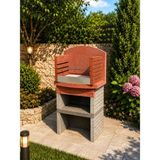 Büzsan Barbekü Hazır Beton Barbekü Piknik Model 70 Lik Mangallık