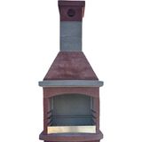 Büzsan Barbekü Hazır Beton Barbekü Tezgah Üstü Davlumbazlı Model - 902