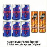 Buzzer Enerji Içeceği +18 - 6 Adet + Nescafe Xpress Original 2 Adet Kampanyalı Set