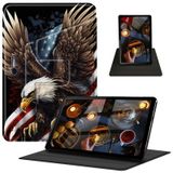 BVDIKMI Kılıf 12,3 inç Microsoft Surface Pro 7/Pro 6/Pro 5/Pro 4, 360 Derece Dönebilen Stand PU Deri Kılıf Yüzey Pro 7 Plus, ABD Bayrağı Kartal için Otomatik Uyandırma Uyku ile