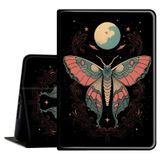 BVDIKMI Microsoft Surface Pro 7 / Pro 6 / Pro 5 / Pro 4 / Pro 3 12,3 inç Tablet için Kılıf, 12,3 inç Surface Pro 7 için Otomatik Uyuyan Uyandırma Kılıflı İnce Stand PU Deri Kılıf, Saykodelik Moth Moon