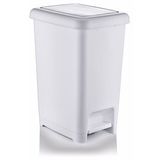 Bvlx 25 Lt Slim Pedallı Çöp Kovası Beyaz