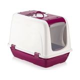 BvLX 5092 Kırmızı Kapalı Büyük Boy Xxl Kedi Tuvaleti