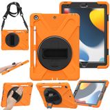 BVYA iPad Kılıfı 360° Dönebilen ve Görünmez Stand, Kalem Kılıfı, 9. Nesil Kılıf iPad 10,2" Kılıf 7./8./9. Nesil (Modeller 2021/2020/2019) El/Omuz Askısı Düşmeye Dayanıklı Tasarım - (Turuncu)