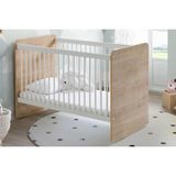 BW1021 - Pratik Kademeli Bebek Beşik Ahşap 60x120