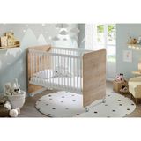 BW1026 Pratik Kademeli Tekerlekli Beşik Ahşap 60X120