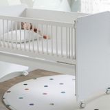 Bw1060 - Pratik Tekerlekli Anne Yanı Beşik Beyaz 60 X 120