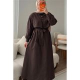 Bwest ELBİSE - KAHVERENGİ - 42 - Kahverengi