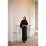 Bwest Keten Elbise - Siyah - 44