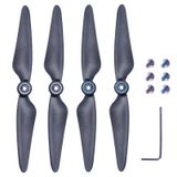 Bwine Bwine F7 için Drone Bıçakları, 4 Adet Orijinal Pervane, RC Drone Quadcopter - Siyah