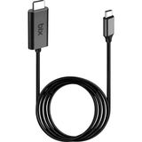 BX02HB Usb-C To 4K@30Hz HDMI Kablo 1.8 Metre Windows Mac Android Uyumlu Hdcp Destekli Gri - 1 Adet