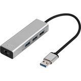 BX06HB USB 3.0, 1000MBPS Güvenilir Kablolu Ağ Bağlantısı, 3 Portlu Çoklayıcı Hub Windows 10,